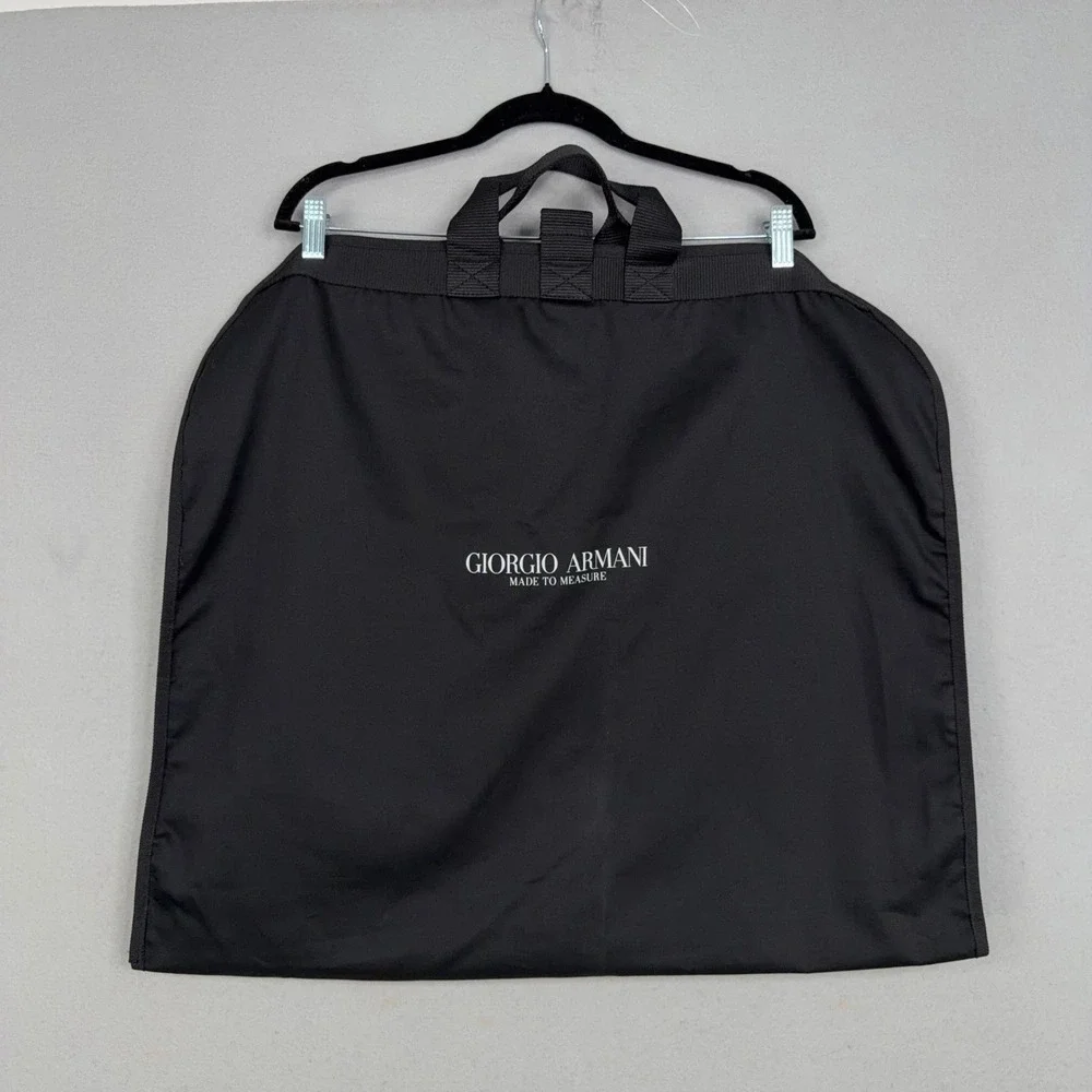 Giorgio Armani Garment Bag Mens OS Black Giorgio Armani Made To Measure Luxury